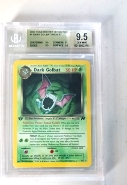 2000 Pokemon Team Rocket's 1st Edition Rare Holo Dark Golbat BGS 9.5 GEM Mint - Image 1