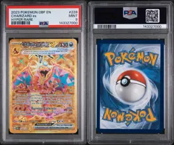 2023 Pokemon Obsidian Flames Charizard ex Hyper Rare #228/197 PSA 9 MINT - Image 3