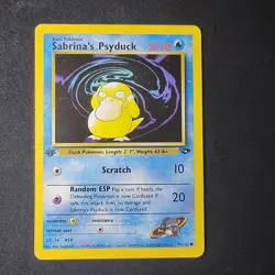 Pokemon TCG Sabrina's Psyduck 99/132 Gym Challenge 1st Edition NM - Image 1