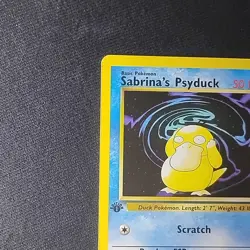 Pokemon TCG Sabrina's Psyduck 99/132 Gym Challenge 1st Edition NM - Image 2