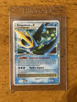 2007 Pokemon Empoleon LV.X Black Star Holo Promo DP11 Diamond & Pearl RARE - Image 1