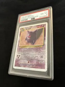 2002 POKEMON LEGENDARY COLLECTION #11 GENGAR-REVERSE FOIL PSA 8 - Image 3
