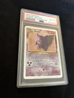 2002 POKEMON LEGENDARY COLLECTION #11 GENGAR-REVERSE FOIL PSA 8 - Image 4