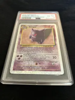 2002 POKEMON LEGENDARY COLLECTION #11 GENGAR-REVERSE FOIL PSA 8 - Image 5