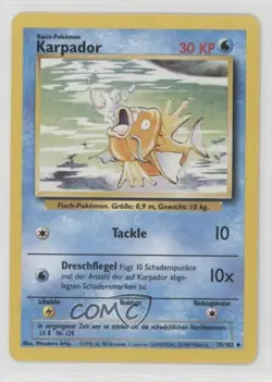 Magikarp German Pokemon Base Set #35 1999 - Image 1
