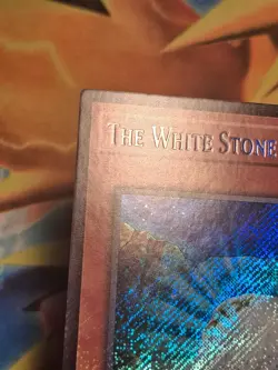 The White Stone of Legend LCKC-EN010 (Unlimited) Secret Rare Yugioh Card LP - Image 3