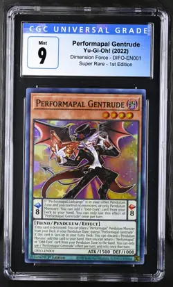 Yugioh - Performapal Gentrude - 1st Edition Super Rare - CGC 9 Mint - Free Pack - Image 1