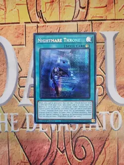 Nightmare Throne MP25-EN072 Prismatic Secret Rare 1st Ed NM Yugioh - Image 1