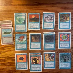 MTG: Vintage 70 Card 4th Edition 1995 Blue Lot - Magic The Gathering LP - Image 1