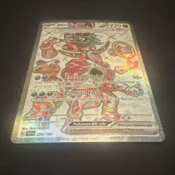 Pokemon Hoopa EX Full Art Ultra Rare Holo 220 HP SV04 226/182 Paradox Rift Card - Image 1