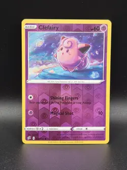 Clefairy SWSH02: Rebel Clash 074/192 Reverse Holo Pokemon Card - Image 1
