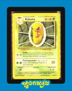 KAKUNA - 33/102 - Base Set - Pokemon Card - HP - Image 1