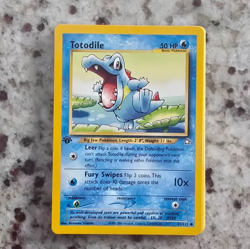Pokemon Card - Totodile Neo Genesis 81/111 Common 1st Edition - no refunds - Image 1
