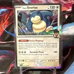 Pokemon Hop's Snorlax Card 117/159 Holo & Reverse Holo 2 card lot - Image 1