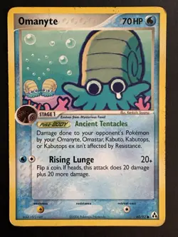 Omanyte 60/92 Common Ex Legend Maker Pokemon Card Non Holo 2006 HP - Image 1