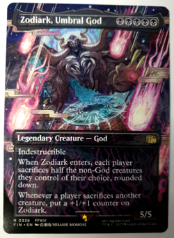 MTG Final Fantasy - Zodiark, Umbral God - Borderless Rare - 0336 NM - Image 1