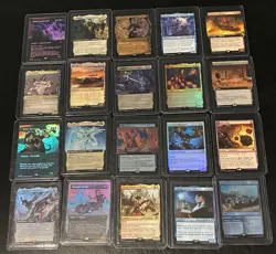 Magic The Gathering LOT 20 Cards ALL RARITY R and ALL IN TOP LOADERS MTG - Image 1