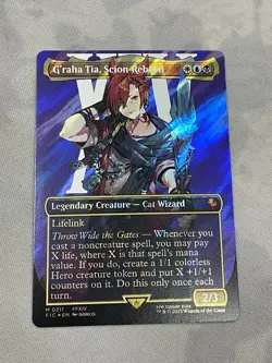 G'raha Tia, Scion Reborn (Borderless) (Surge Foil) Commander: Final Fantasy Foil - Image 2