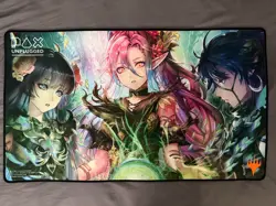Llanowar Elves Showcase Japan Anime Art Playmat PAX Unplugged 2024 MTG - Image 1