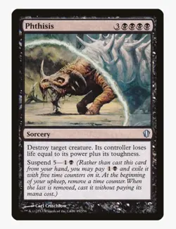 Phthisis | MTG Commander CMD | Sorcery Removal Suspend EDH Commander | LP - Image 1