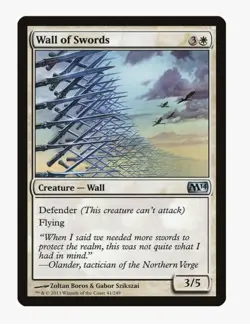 ​Wall of Swords | MTG M14 | Wall Defender Flying EDH | LP - Image 1