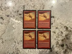 Mtg Mogg Fanatic x4 - Magic the Gathering Mogg Fanatic Playset Played - Image 1