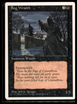 MTG - Bog Wraith Fourth Edition # - Near Mint or Better - Image 1