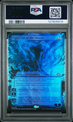 2025 MTG TARKIR: DRAGONSTORM BORDERLESS-FOIL #382 UGIN, EYE OF THE STORMS PSA 10 - Image 2