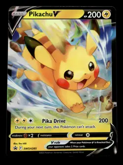 Pikachu V SWSH285 SWSH: Sword & Shield Promo Pokemon TCG - Image 1