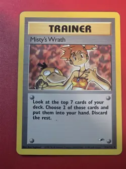 Pokemon WOTC VTG Misty's Wrath 114/132 Gym Heroes Regular LP - Image 1