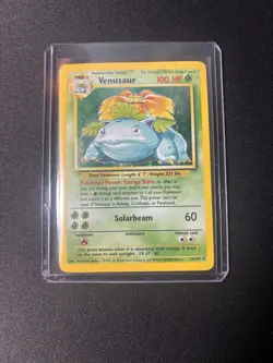 Pokemon Venusaur Holo Rare Base Set 15/102 1999 English WOTC TCG Card - Image 1