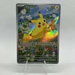 Pokemon 2023-25 SV Black Star Promos Pikachu Paldea Evolved Adventure Chest #088 - Image 3