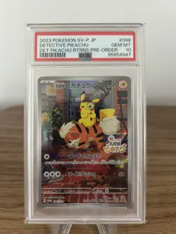 Pokemon TCG Detective Pikachu Returns Japanese Promo Card 098/Sv-p PSA 10 - Image 3