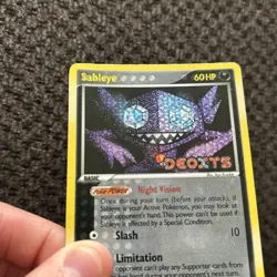 Sableye 23/107 2005 EX Deoxys Pokemon TCG Reverse Holo Rare Stamped 2005 -LP - Image 2