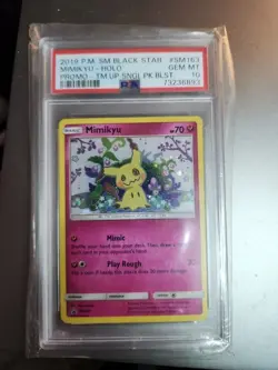 Psa10 2019 P.M Sm Black Star Mimikyu Holo Promo Pokemon Card - Image 1