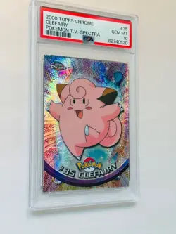 Pokemon 2000 Topps Chrom/ SPECTRA/ CLEFAIRY / PSA 10 / SPECTRA - Image 2
