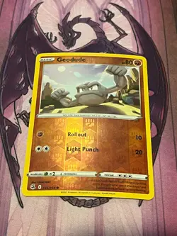 Geodude - 135/264 Fusion Strike Pokemon Reverse Holo Foil Nice! - Image 1
