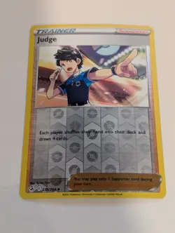 Judge 235/264 SWSH08: Fusion Strike Reverse Pokemon Holo Foil Nice! - Image 1