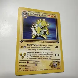 Lt. Surge's Jolteon 28/132 Gym Challenge (1st Edition) Pokemon TCG - Image 4