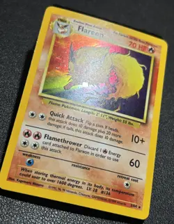 Pokemon - Flareon Holo - Near Mint NM- 1999 Jungle 3/64 Rare ERROR No Set Symbol - Image 3
