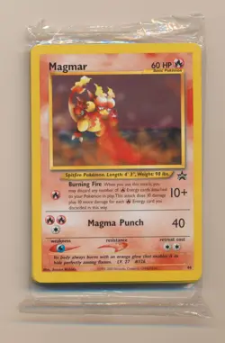 2002 Pokemon League English Black Star Promo Pack Magmar #44 FACTORY SEALED!! - Image 1