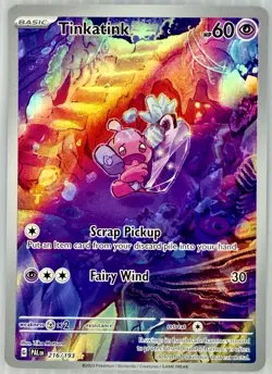 Pokemon TCG Tinkatink Scarlet & Violet Paldea Evolved Holo Card 216/193 NM - Image 1