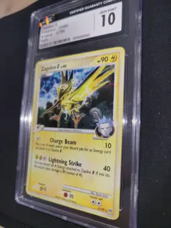 Pokemon TCG Zapdos G #12 Arceus 2009 Holo Team Galactic CGC GEM MINT 10 SP Stamp - Image 3