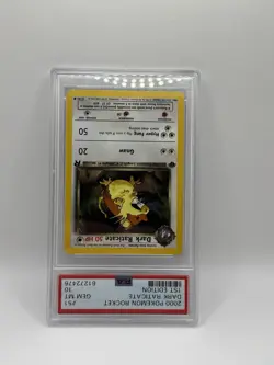 Pokemon Team Rocket Dark Raticate 51/82 1st Edition PSA 10 - Image 2