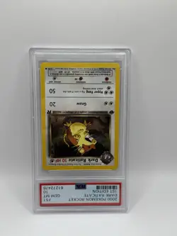Pokemon Team Rocket Dark Raticate 51/82 1st Edition PSA 10 - Image 3