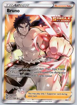 Bruno (Full Art) 158/163 (NM) - SWSH05: Battle Styles Ultra Rare - Pokemon TCG - Image 1