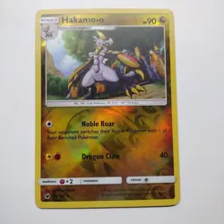 Hakamo-o 76/111 Sm-Crimson Invasion Reverse Holo Pokemon TCG NM - Image 1