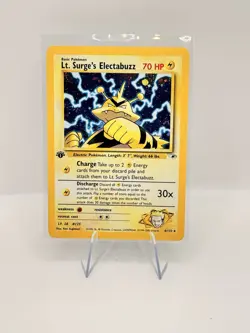 Pokemon TCG Lt. Surge's Electabuzz 006/132 Gym Heroes 1st Edition Holo Rare - Image 1