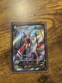 Mewtwo V (Alternate Full Art) 072/078 Pokemon GO Holo - Image 1