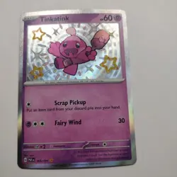Tinkatink Paldean Fates 165/091 Holo Pokemon PACK FRESH - Image 1